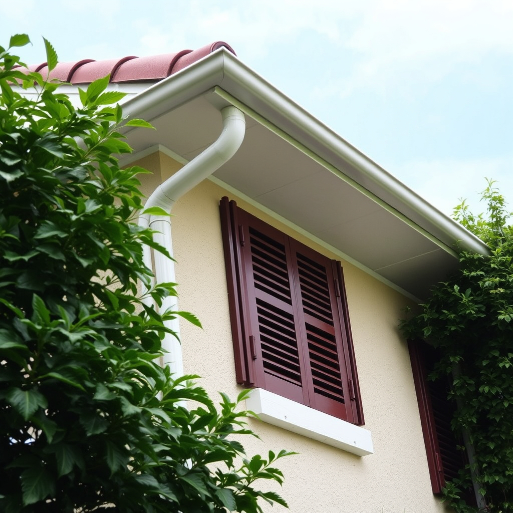 gutters and leaf shutters