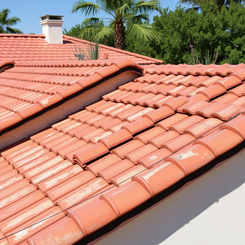 newly built beautiful tile roofs